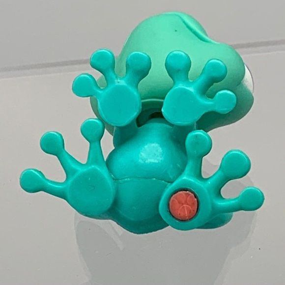 LPS Blue Green Spotted Frog Purple Eyes #155 Littlest Pet Shop 2004 Rainforest - Picture 7 of 8